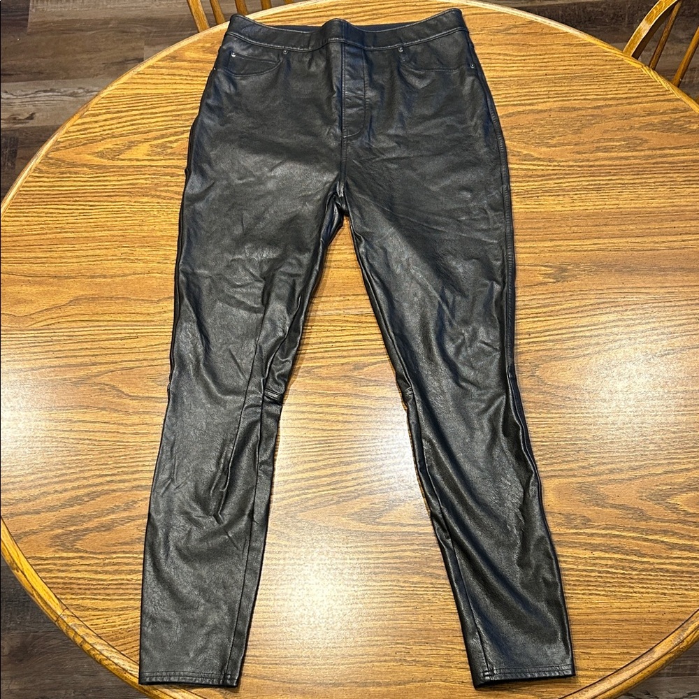 SPANX Leather-Like Skinny Tall Legging - Picture 3 of 11